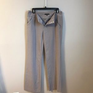 Daisy Fuentes Casual Gray Wide Leg Pants